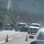 Τροχαίο στον ΒΟΑΚ: Βαν συγκρούστηκε με περιπολικό | φωτο