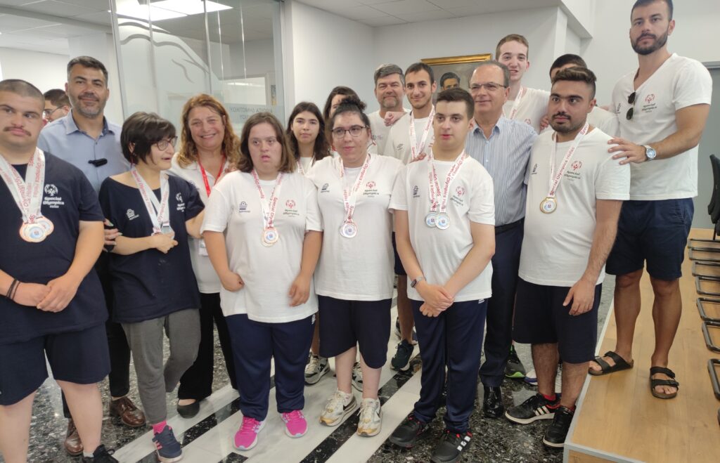 Υποδοχή των πρωταθλητών των φετινών Special Olympics Hellas στο Δημαρχείο Ρεθύμνης