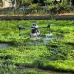 Χανιά: Με drone η καταπολέμηση κουνουπιών από την Περιφέρεια Κρήτης στον Κλαδισό ποταμό | φωτο