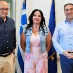 Συνάντηση του Αντιπεριφερειάρχη Διασύνδεσης με τα ακαδημαϊκά Ιδρύματα με τον Πρύτανη και την Αντιπρύτανη Διοικητικών του Πανεπιστημίου Κρήτης