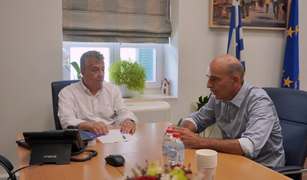 Συνάντηση Περιφερειάρχη Κρήτης με τον Δήμαρχο Καντάνου – Σελίνου  