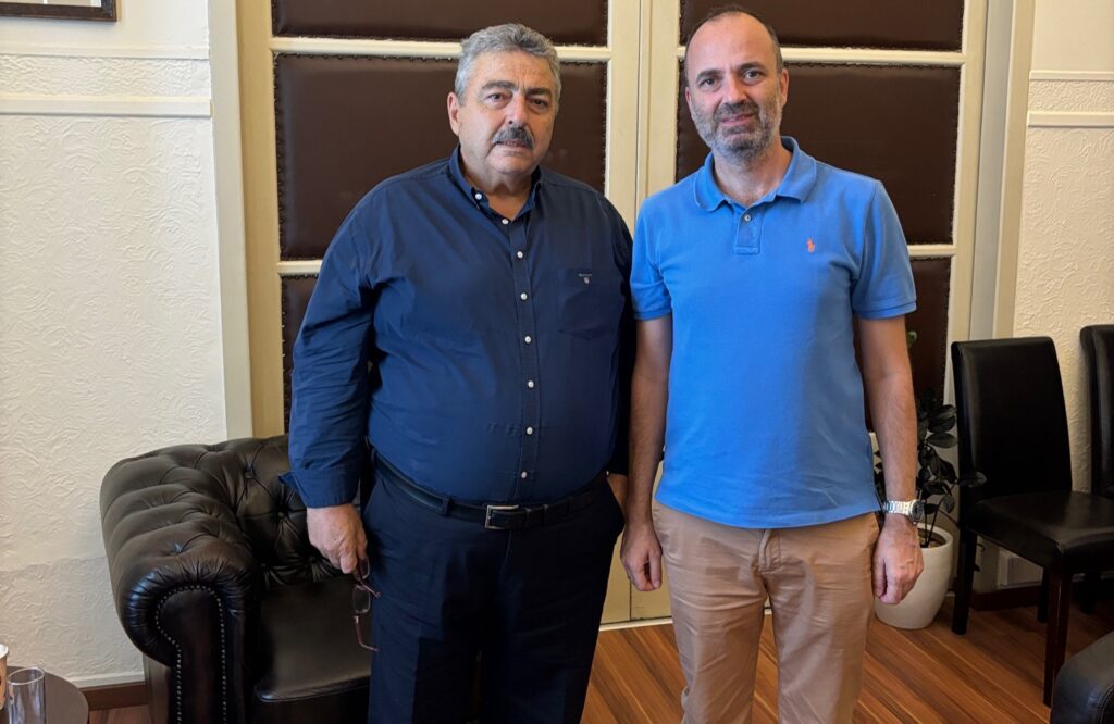 Συνάντηση εργασίας του Αντιπεριφερειάρχη Χανίων με τον,Αντιπρόεδρο του Ευρωπαϊκού Οργανισμού για την Υγεία και Ασφάλεια στην Εργασία