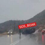 Κρήτη: Τροχαίο με ανατροπή αυτοκινήτου στον ΒΟΑΚ (φώτο)