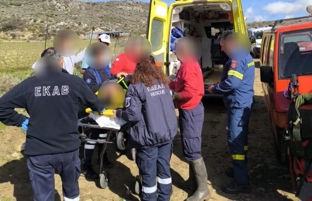 Κρήτη: Επιχείρηση για τη μεταφορά 32χρονου τραυματία | φωτο