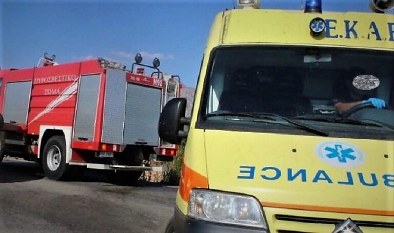 Κρήτη: Μηχανή πήρε φωτιά μετά από σύγκρουση με αυτοκίνητο |  Με σοβαρά εγκαύματα ο δικυκλιστής