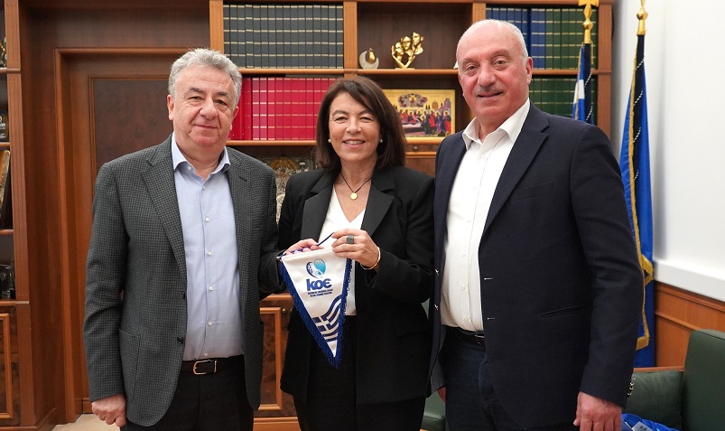 Επίσκεψη του Προέδρου της Κολυμβητικής Ομοσπονδίας Ελλάδος στον Περιφερειάρχη Κρήτης