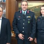 Εθιμοτυπική επίσκεψη του νέου αστυνομικού διευθυντή Ρεθύμνου, Ταξιάρχου Πάρη Χηνόπουλου στον δήμαρχο Ρεθύμνης Γιώργη Μαρινάκη
