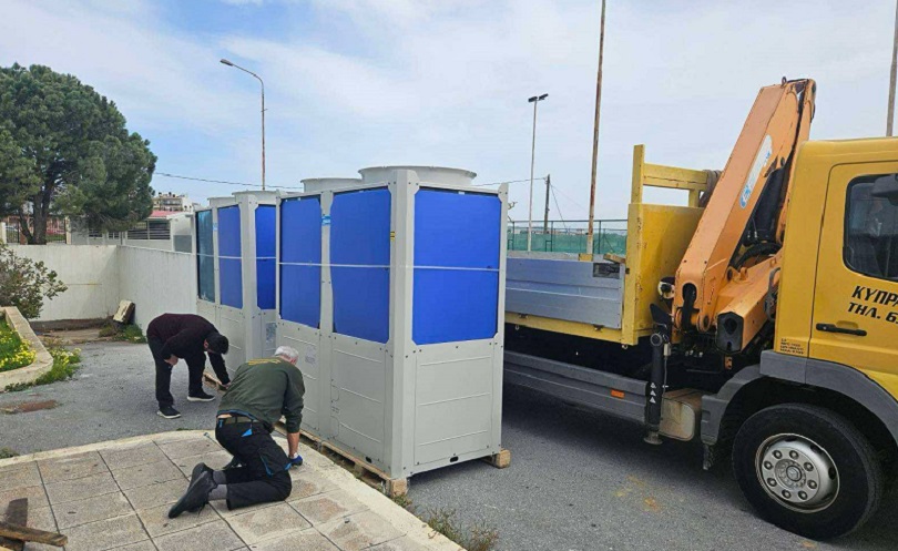 Παρελήφθη ο εξοπλισμός για τις παρεμβάσεις στο Κολυμβητήριο Αρκαλοχωρίου