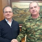 Ο δήμαρχος Ρεθύμνης συναντήθηκε με τον νέο διοικητή της 44ης στρατιωτικής διοίκησης Τάλως