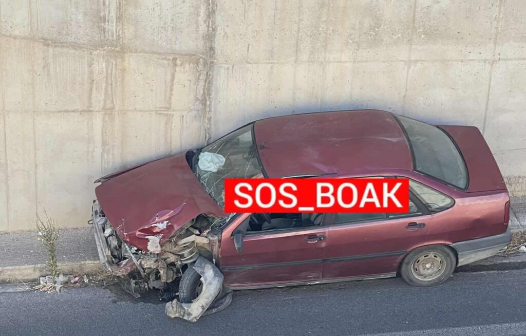 Χανιά: Εκτροπή οχήματος στο ΒΟΑΚ | φωτο