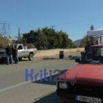 Χανιά: Αποφασισμένοι να παραμείνουν στα μπλόκα είναι οι αγρότες (φώτο)