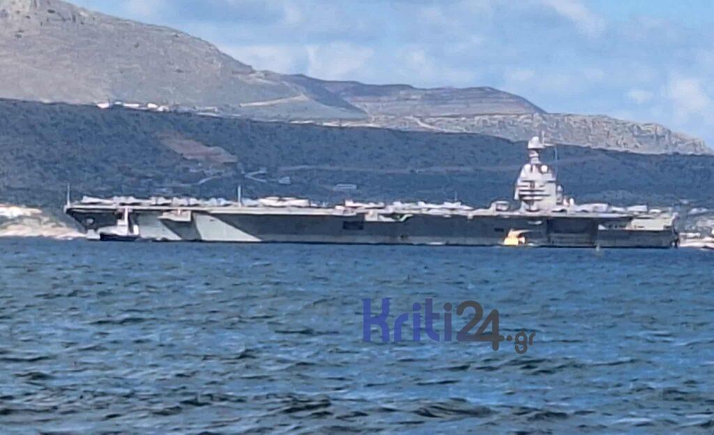 Χανιά: Στον κόλπο της Σούδας το αεροπλανοφόρο Ford | φωτο