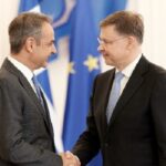 Συνάντηση Κυρ. Μητσοτάκη – Β. Ντομπρόβσκις: Αξιοσημείωτη ανάκαμψη της Ελλάδας από κάθε άποψη