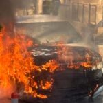 Στιγμές πανικού στα Χανιά από φωτιά σε αυτοκίνητο εν κινήσει | φωτο