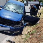 Χανιά: Σύγκρουση λεωφορείου με αυτοκίνητο (φώτο)