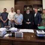 Με το Δ. Σ. της Ένωσης Ξενοδόχων Νομού Χανίων με τον Μητροπολίτη Κυδωνίας και Αποκορώνου κ.κ. Τίτο