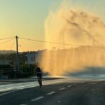 Χανιά: Έσπασε αγωγός νερού στο ύψος του κόμβου των Κουνουπιδιανών | φωτο