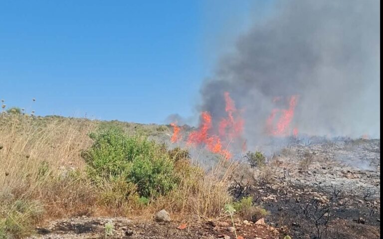 Χανιά: Κινητοποίηση της Πυροσβεστικής από  πυρκαγιά στο Ακρωτήρι | φωτο