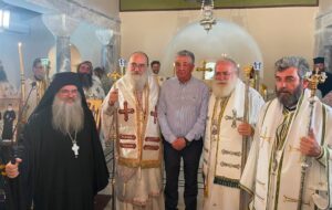 Στη Μονή Κουδουμά ο Σταύρος Αρναουτάκης για τα Θυρανοίξια του νέου Καθολικού
