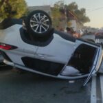 Ανατροπή Ι.Χ. στον Καλαθά – Στο νοσοκομείο ο οδηγός| φωτο