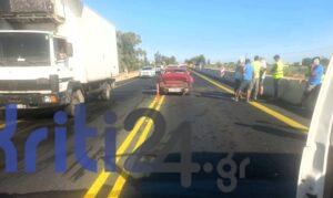 Χανιά: Καραμπόλα τεσσάρων οχημάτων στον ΒΟΑΚ – Ένας τραυματίας | φωτο