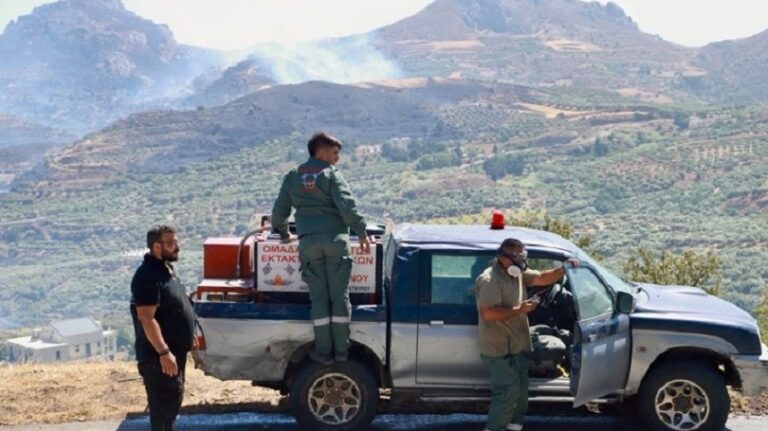 Κρήτη: Βελτιωμένη η εικόνα της φωτιάς στο νότιο Ρέθυμνο | Σημαντική η συμβολή και των εθελοντών
