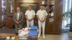 Η συνάντηση του Δημάρχου Ρεθύμνης με αξιωματούχους του Λιμενικού Σώματος
