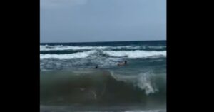 Συγκλονιστική διάσωση λουόμενης σε παραλία των Χανίων (video)