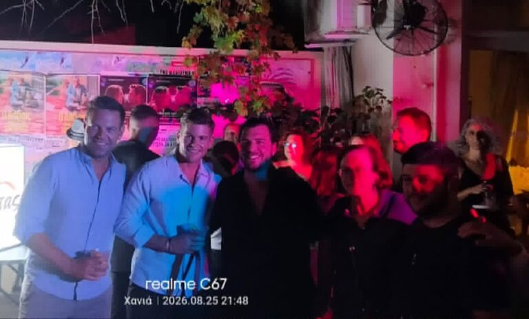 Χανιά: Ο Στέφανος Κασσελάκης στο κοκτέιλ πάρτι του “Ορίζοντα” (φωτό)