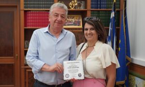 Συνάντηση Περιφερειάρχη Κρήτης με την Πρόεδρο της Παγκρητικής Ομοσπονδίας Ευρώπης Ευτυχία Όλοφσον – Σαβιολάκη