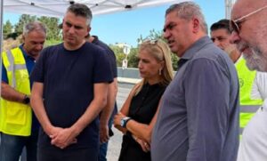 Χανιά: Στα έργα του ΒΟΑΚ με τον Υπουργό Υποδομών και Μεταφορών Χρίστο Δήμα η Σέβη Βολουδάκη