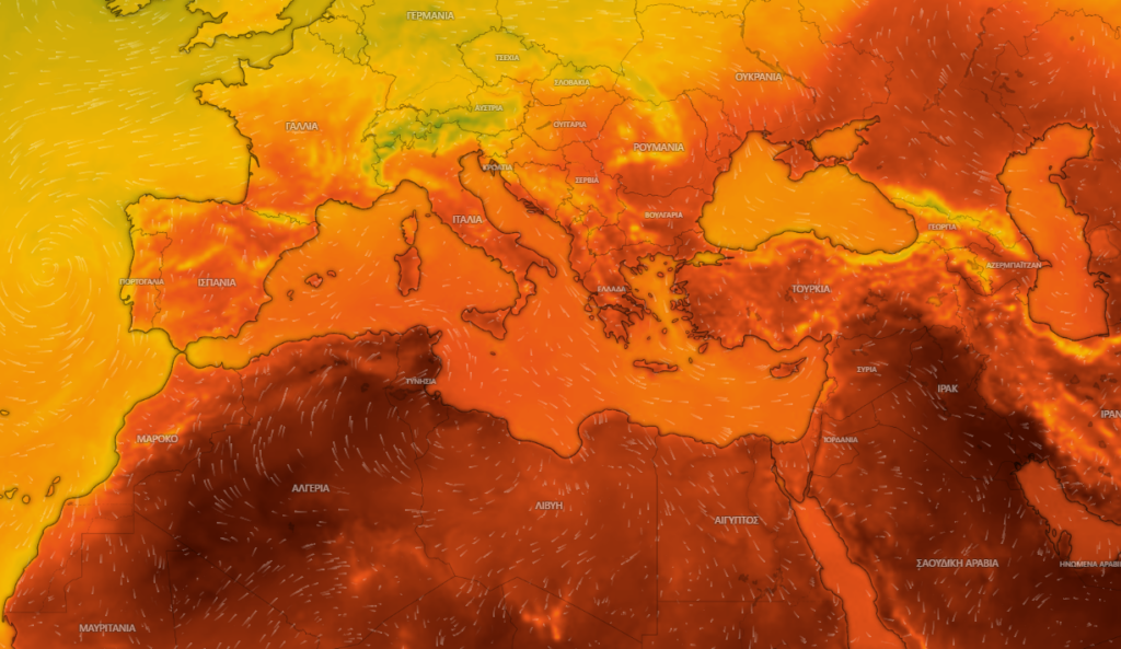Καύσωνας διαρκείας έως την Τετάρτη – Στους 40 βαθμούς η θερμοκρασία