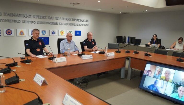 Συνεδρίαση Επιτροπής Εκτίμησης Κινδύνου για τους θυελλώδεις ανέμους που συνεχίζονται