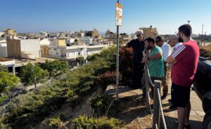 Στις εργασίες πρασίνου στα πρανή των Ενετικών Τειχών ο Δήμαρχος Ηρακλείου