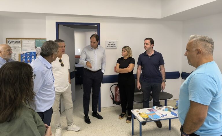 Αυτοψία Γιάννη Κεφαλογιάννη στο ανακαινισμένο Κέντρο Υγείας Αγίας Φωτεινής