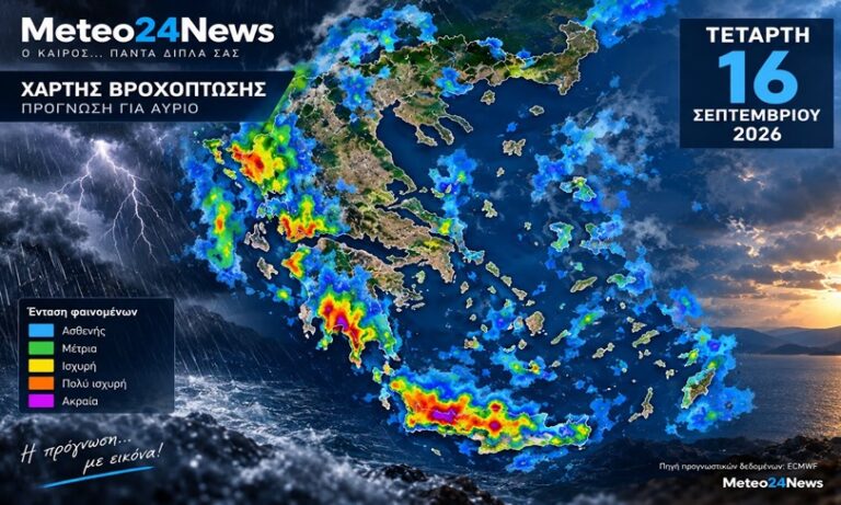 Καιρός: Βροχές και τοπικές καταιγίδες στην Κρήτη – Πότε βελτιώνεται