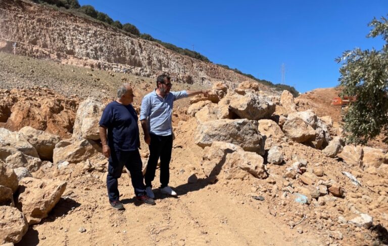 Αυτοψία του Αντιπεριφερειάρχη Λασιθίου στο εργοτάξιο του ΒΟΑΚ 