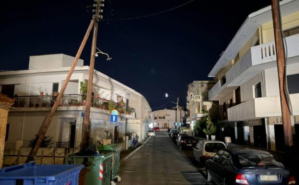Χανιά: Στο σκοτάδι δρόμοι στα Λενταριανά