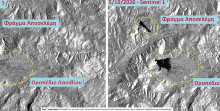Κρήτη: Από το Οροπέδιο Λασιθίου στον Αποσελέμη | Τι έδειξαν οι δορυφορικές εικόνες μετά τις έντονες βροχές