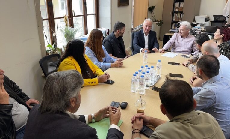 Συνάντηση του Δημάρχου Ηρακλείου με τη Διδασκαλική Ομοσπονδία Ελλάδας και τον Σύλλογο Εκπαιδευτικών «Δομήνικος Θεοτοκόπουλος»