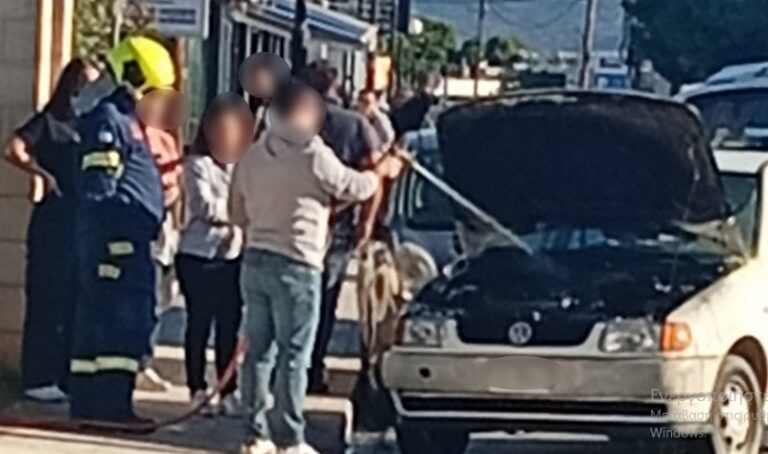 Χανιά: Πυρκαγιά σε κινητήρα αυτοκινήτου στα Κουνουπιδιανά